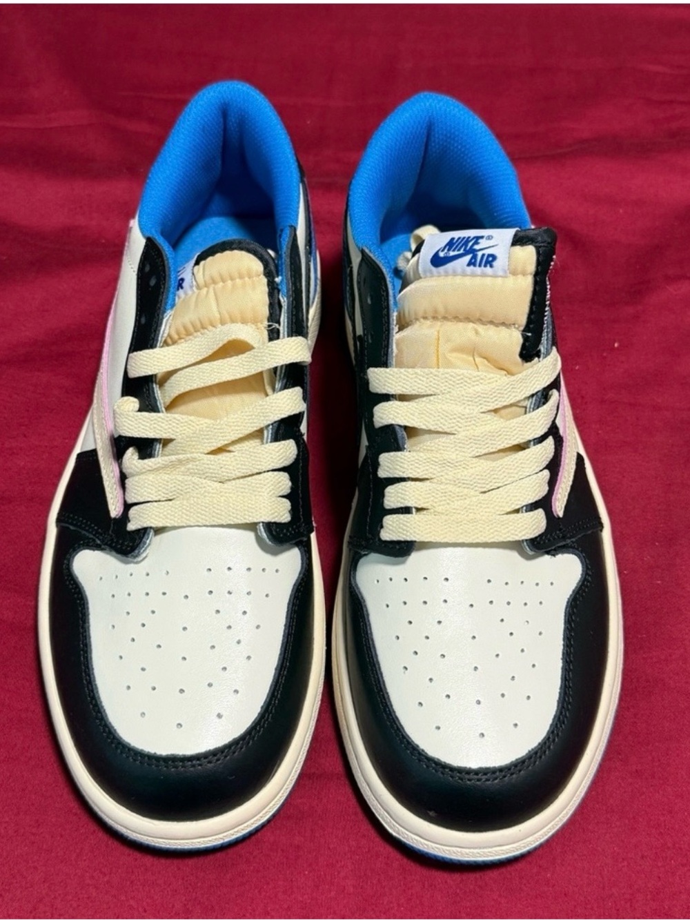 Nike Low Top Sneakers - White, Black, Blue & Pink